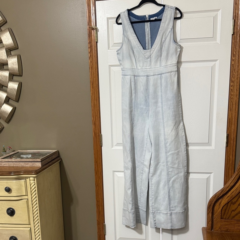 VENUS Light Blue Denim Jumpsuit